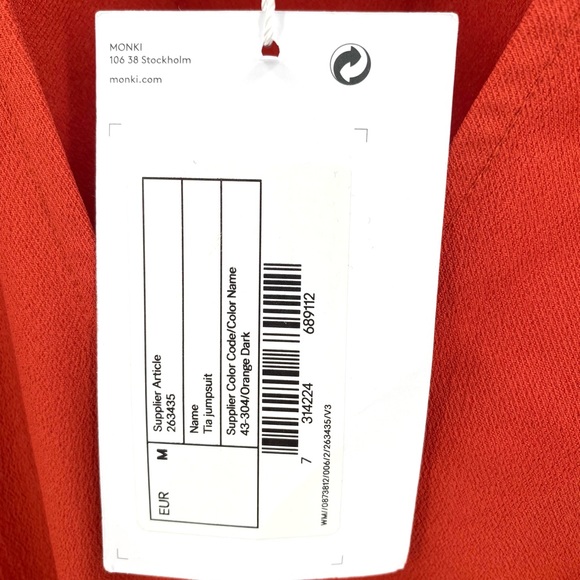 ASOS - MONKI - Tia Wrap Front Jumpsuit in Rust - Picture 10 of 11